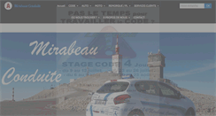 Desktop Screenshot of mirabeauconduite.fr